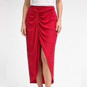 SHEIN Vibrant Red‎ Maxi Skirt size S